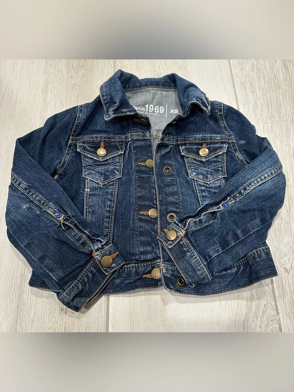 GAP XS Dark Blue Kids Denim Jacket
